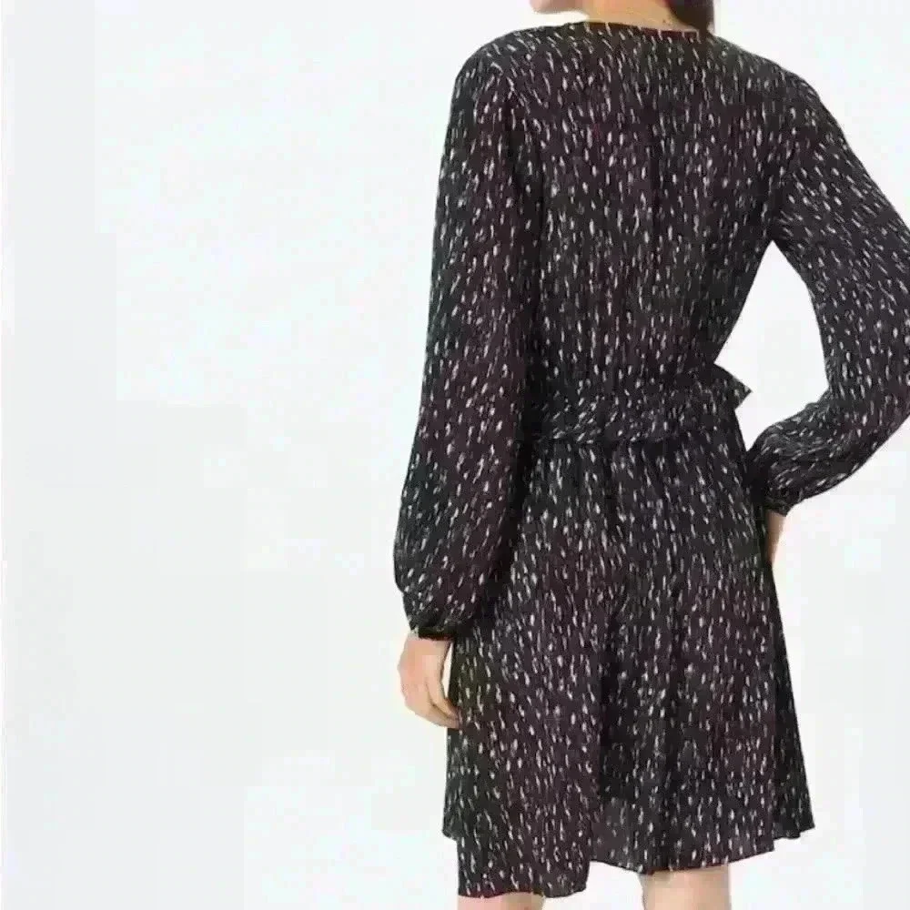NWT Scotch and Soda “In Bloom” Dress Eu40/8 Bold Geometric Print Boho Midi Work